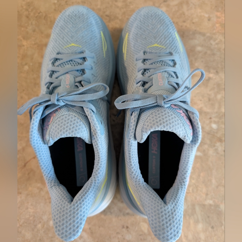 Hoka One One Clifton 9 Trail Lightweight Running Shoes Women's Size 12 No Box - Picture 7 of 10
